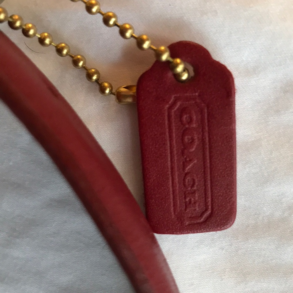Like New Coach authentic dark Red Leather M belt - Picture 5 of 5